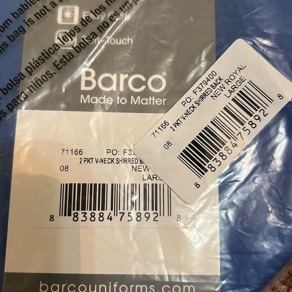 BARCO scrub top - Picture 5 of 5